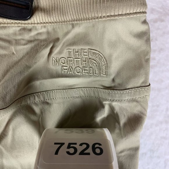The‎ North Face Jogger Pants Women's 1X Twill Beige Stretch Elastic Waist 7526 - Picture 9 of 10